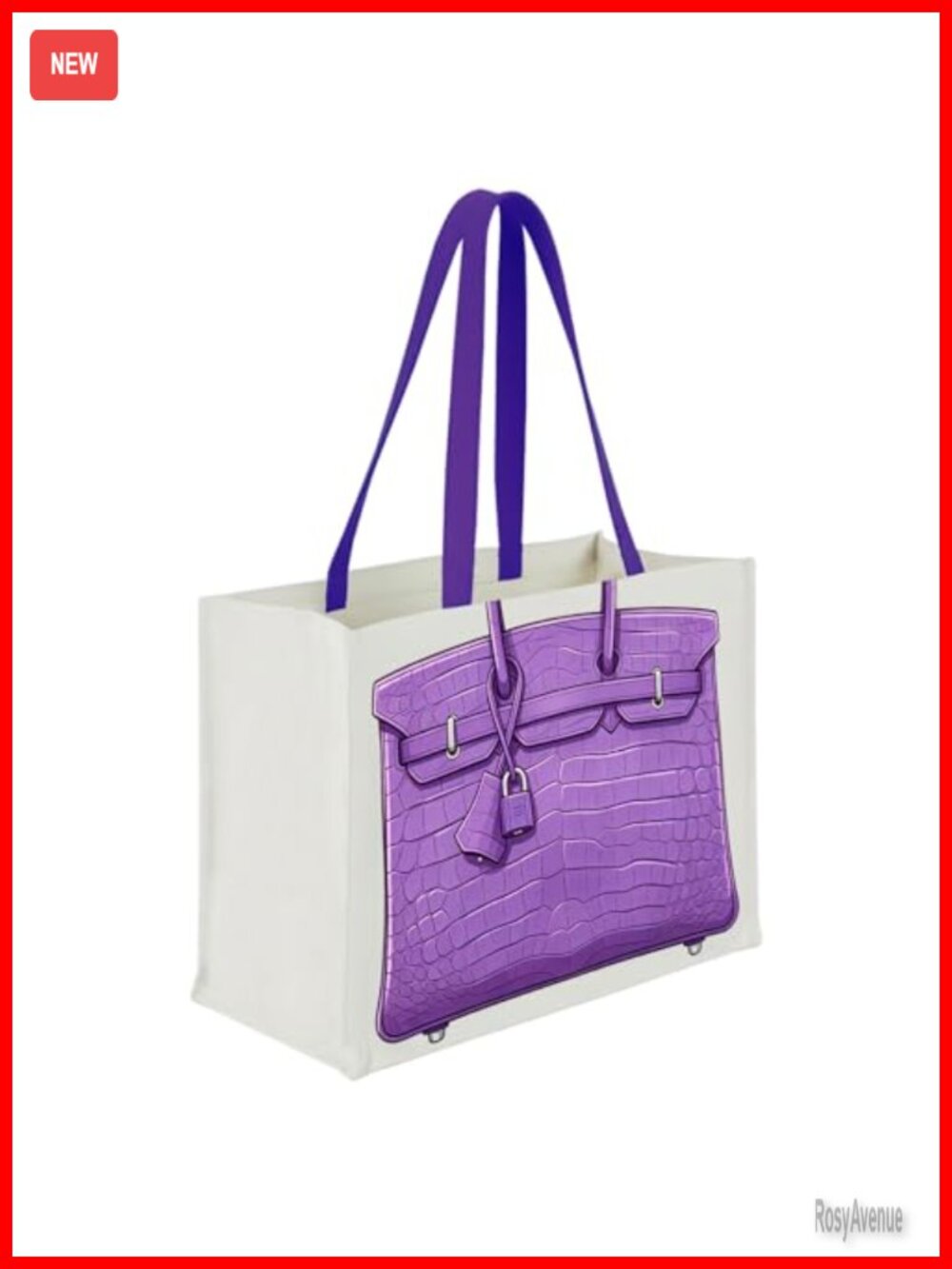 Canvas Tote Bag Large Foldable Reusable Eco-Friendly Gift for Women